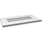 Ekena Millwork Vertical Surface Mount PVC Gable Vent: Non-Functional, w/ 3-1/2"W x 1"P Standard Frame, 22"W x 12"H GVPVE22X1201SN - alternate 5